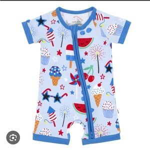 Little Sleepies Stars, Stripes and Sweets Shorty Zippy